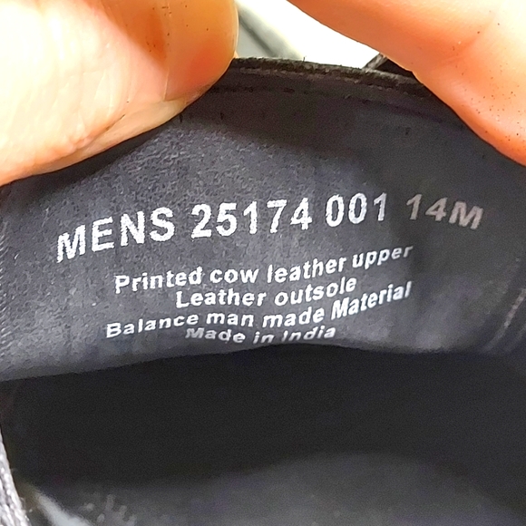 Stacy Adams Black Printed Cow Leather Lace Up Oxford Dress Shoes - Picture 7 of 13